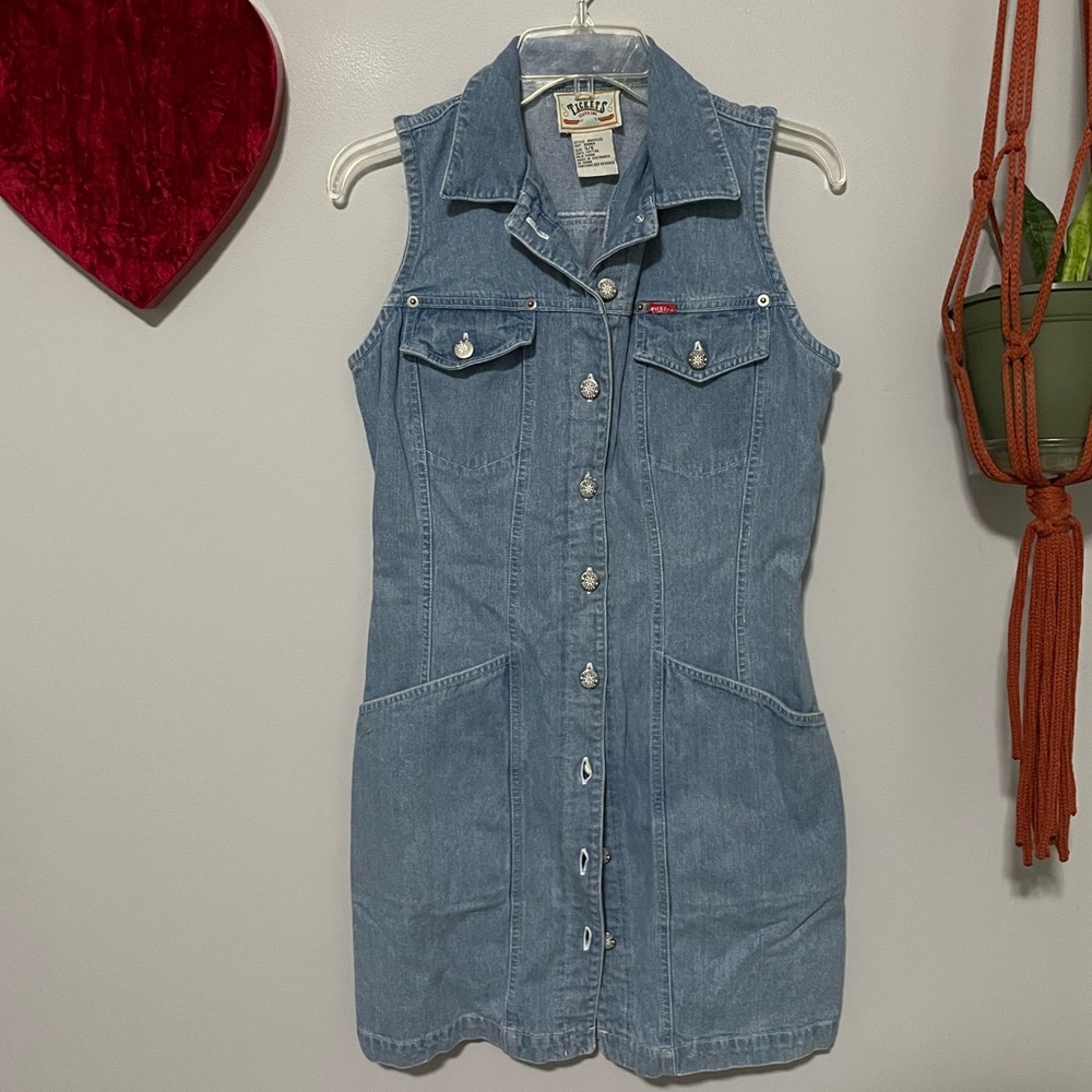 Vintage Tickets Denim Dress